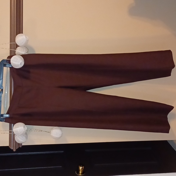 Chocolate Brown Lined Slacks - Picture 1 of 2